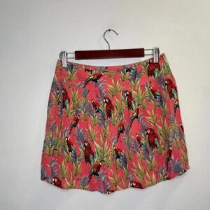 Forever 21 Pink Parrot Macaw Beach Skirt Size XS